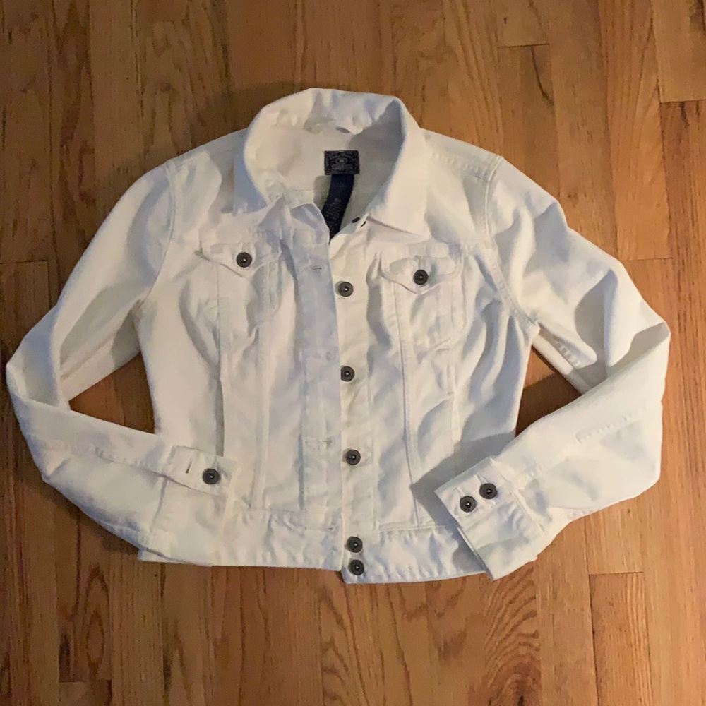 White Jean Jacket Lucky Brand